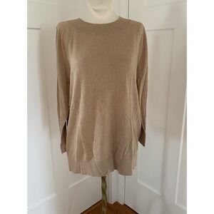 Loft‎ NWT Cotton Blend Lightweight Sweater Tan Size Medium